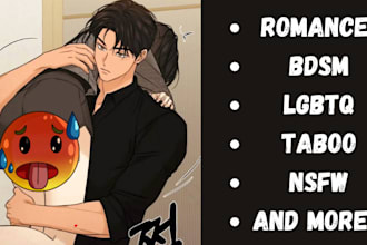 write custom nsfw fantasy romance gay anime erotica and sfw fanfiction stories