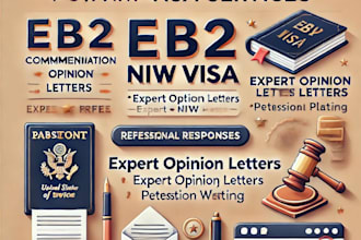 write rfe responses, professional plans, petition, for eb2 niw as per ucisis