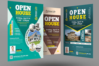 design eddm postcard business promotional flyer, construction real estate flyer