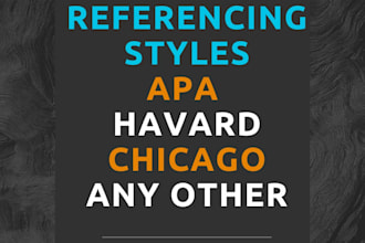 do referencing by mendeley, endnote and copyedit in 12 hours