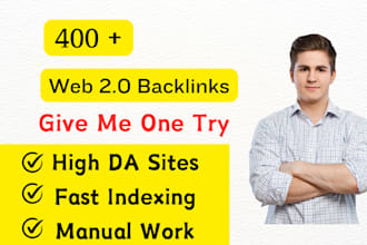 create 100 high da web 2 0 backlinks