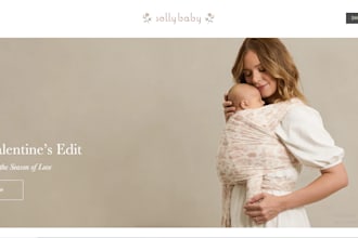 design profitable baby carrier shopify store baby wrap baby clothing store