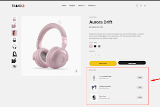 create product recommendation section for shopify