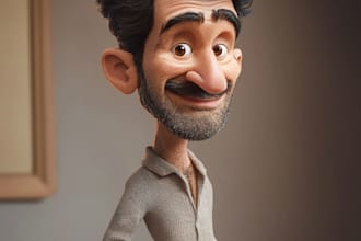 draw halfbody full color caricature in 48 hours
