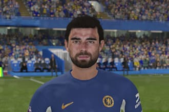 create game ready 3d faces models for fifa14 fifa16 fc25