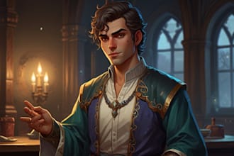 draw your dnd character, party, or oc
