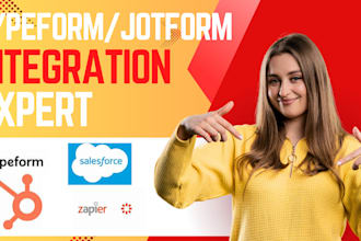 integrate typform with mailchimp hubspot salesforce zapier googlesheet pipedrive