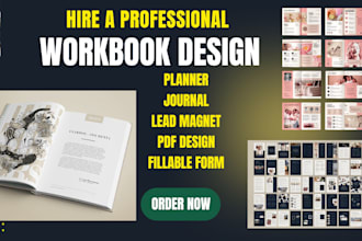 do ebook, lead magnet design custom journal, planner, tracker, workbook, planner