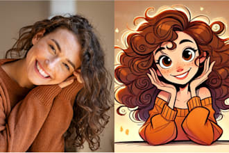 do a disney style illustration