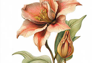 make a botanical illustration art for you