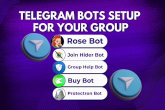 create and setup telegram bots for your telegram group