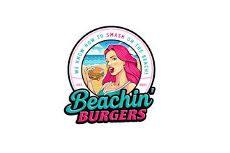 design awesome beaching burgers logo