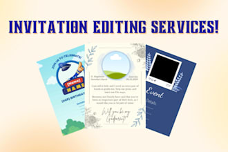 edit a digital invitation for you