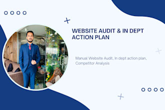 provide website audit report and in depth action plan