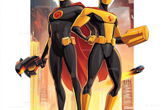 make super hero character design