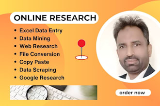 do online research, excel data entry, and copy paste jobs