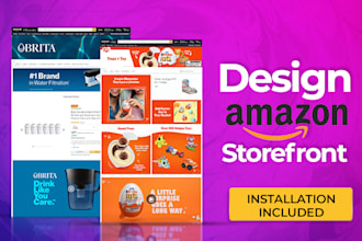 design professional amazon brand store and storefront design