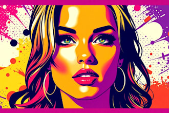 create your photo into awesome wpap pop art portrait