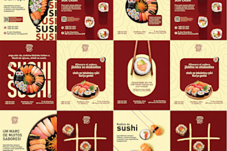 design irresistible food social media ads designs