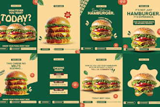 design irresistible food social media ads designs