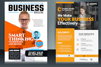 design eye catchy flyer, bifold, trifold brochure