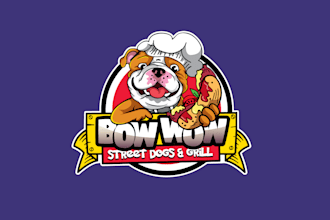 design unique dogs and grill logo