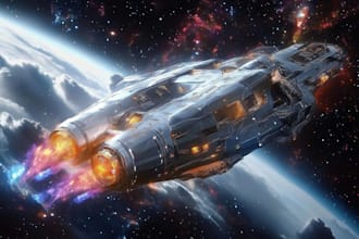 design a sci fi spaceship