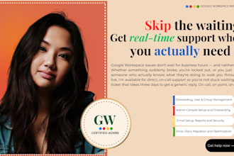 be your on call google workspace admin and support tech