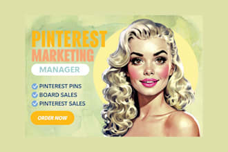 create seo optimized pins posts and boards as a pinterest marketing manager