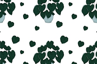 create a seamless and colorful floral repeating pattern design