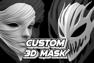 sculpt 3d mask, japanese oni mask, kitsune mask, blender, 3d model for printing