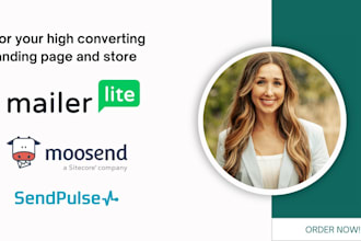 create a conversion focused landing page on mailerlite moosend sendpulse