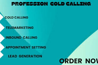 do b2b cold calling, telemarketing inbound calls, appointment setting, lead