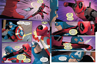 do comic book illustration superhero comic cover storyboard graphic novel nsfw