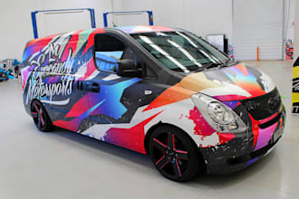 do professional van wrap design, car wrap designs any vehicle wrap design