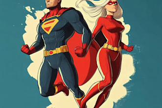 make super hero character design