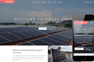 design solar website, solar installation, solar material selling website