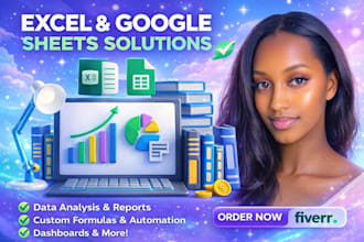 do microsoft excel, excel vba, excel formulas and google sheets as excel expert