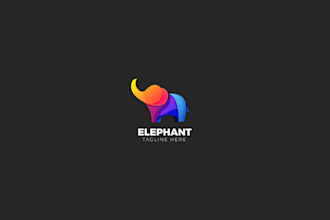deliver a professionally designed elephant logo for your brand