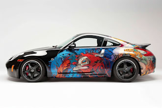 do a car wrap design and vehicle wrap design art for you