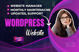 be your website manager for wordpress maintenance