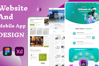 do web ui ux, website ui ux design or mobile app  uiux