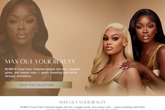 redesign skincare shopify store, cosmetic website skincare dropshipping store
