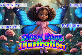 illustrate children story book illustration KDP and children book illustrations