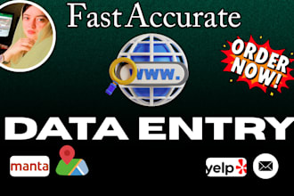do the fastest data entry, copy paste, internet research