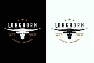 design vintage ranch, farm and cattle brand logo
