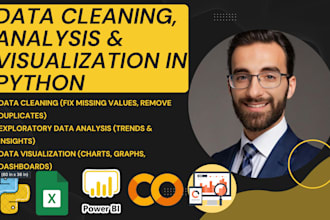 clean, analyze, and visualize data in python using ai