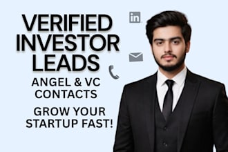 provide verified angel seed vc investor leads USA europe