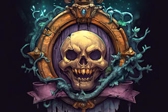 design awesome rpg fantasy or sci fi logo for you