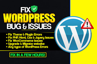 do wordpress bug fixing for your website